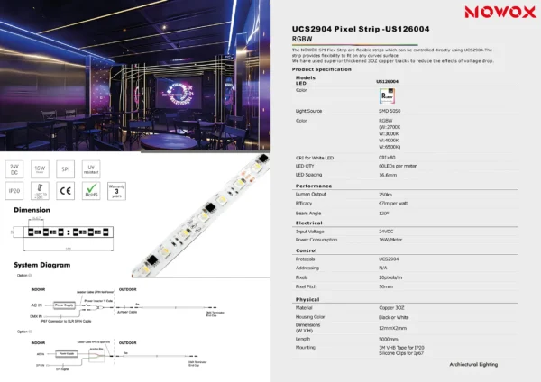 SPI Pixel Strip 126004